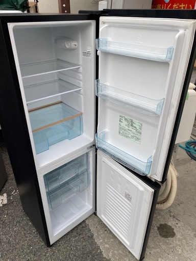 NO B652?福岡市内配送設置無料✨?アイリスオーヤマ 冷蔵庫 162L ブラック IRSE-16A-B 2023ねn2023年