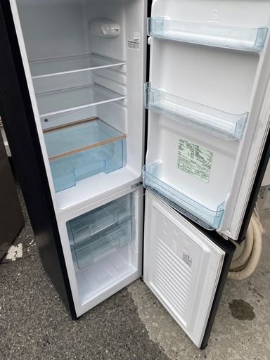 NO B652?福岡市内配送設置無料✨?アイリスオーヤマ 冷蔵庫 162L ブラック IRSE-16A-B 2023ねn2023年