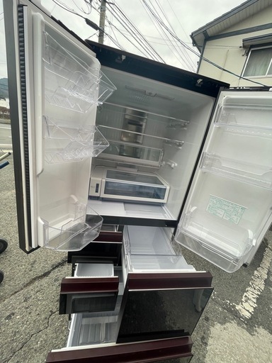 NO B644?福岡市内配送設置無料✨?SJ-GA50E-R 冷蔵庫 プラズマクラスター冷蔵庫 グラデーションレッド [502L /6