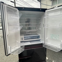 NO B644🌈福岡市内配送設置無料✨🌈SJ-GA50E-R 冷蔵庫 プラズマクラスター冷蔵庫 グラデーションレッド [502L /6ドア /観音開きタイプ]  2019ねn2019年の画像