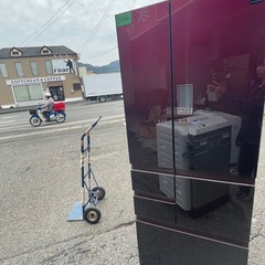 NO B644🌈福岡市内配送設置無料✨🌈SJ-GA50E-R 冷蔵庫 プラズマクラスター冷蔵庫 グラデーションレッド [502L /6ドア /観音開きタイプ]  2019ねn2019年の画像