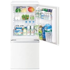 【べーす様お取り置き】冷蔵庫　SJ-D14E-W ホワイト系 [137L /2ドア /右開き/左開き付け替えタイプ] の画像