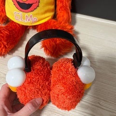 エルモ　ぬいぐるみ　イヤーマフ　耳当ての画像