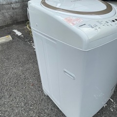 NO B648🌈福岡市内配送設置無料✨🌈AW-8V8-W 縦型洗濯乾燥機 ZABOON（ザブーン） グランホワイト [洗濯8.0kg /乾燥4.5kg /ヒーター乾燥(排気タイプ) /上開き] 2020ねn2020年の画像