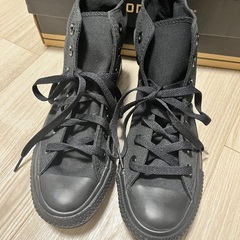 【新品】CONVERSE ALL STAR ブラックモノクローム HIの画像