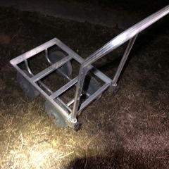 シンセイ アルミハウスカー 10インチ デカタイヤ TC4525 園芸台車 収穫台車の画像