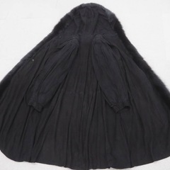 ★フード付きロングコート★ ★FOX染め＆レアデザイン★MADE IN ITALY★素敵★本毛皮★の画像