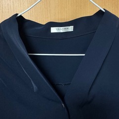 シャツ　Lサイズ　ネイビー　中古の画像