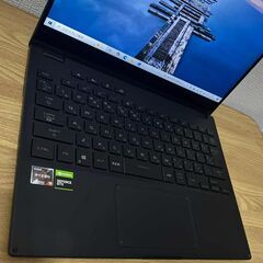 【美品】ASUS ROG Flow X13 Ryzen9/16GB/GTX1650/SSD512GB 超軽量ゲーミングノートの画像