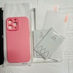 iPhone 13Pro用 ケース ガラスフィルム付属 指紋防止 レンズ保護の画像