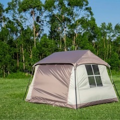 キャンプ・アウトドア　　大型ワンタッチロッジテントの画像