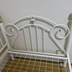 ニトリ　姫ベッド　生産終了入手困難　ロココ調の画像