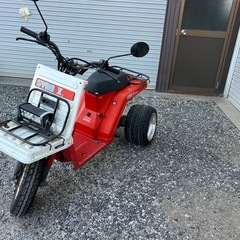 GYRO X 三輪バイク 赤/白 荷台付きの画像