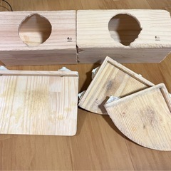 チンチラさんにつかってたハウス、コーナー、ステップ！の画像