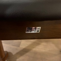 SEF アームダイニングチェア 黒　1脚　2脚で5000円の画像