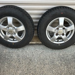 24年製 145R12 6PR スタッドレス 軽トラ 軽バン ダンロップ SV01 145/80R12 の画像