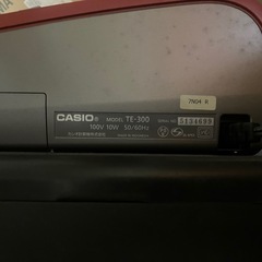 カシオ　電子レジスターTE-300 専用ロールつきの画像