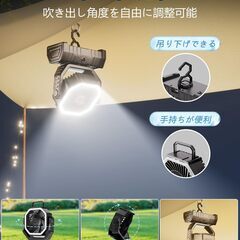  Luckxmas キャンプ 扇風機 20000mAh大容量の画像