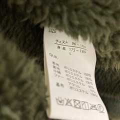 REALSTANDARDオリーブグリーン モッズコート フリース内張りファー着脱の画像