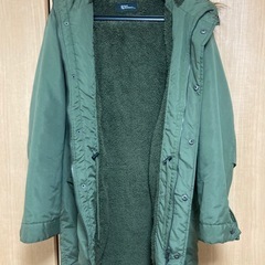 REALSTANDARDオリーブグリーン モッズコート フリース内張りファー着脱の画像