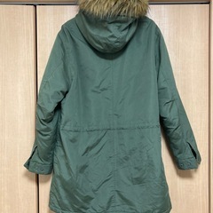 REALSTANDARDオリーブグリーン モッズコート フリース内張りファー着脱の画像