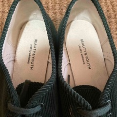 ユナイテッドアローズ　コーデュロイ　スニーカー　24.5cmの画像