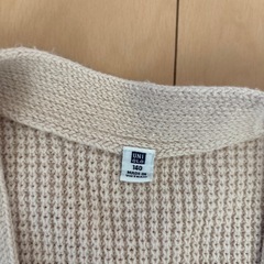 UNIQLO カーディガン　140 ベージュの画像