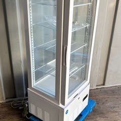 JCM  4面ガラス冷蔵ショーケース 片面扉 2℃～12℃ 92L JCMS-98 冷蔵庫 ジェーシーエムの画像