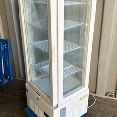 JCM  4面ガラス冷蔵ショーケース 片面扉 2℃～12℃ 92L JCMS-98 冷蔵庫 ジェーシーエムの画像