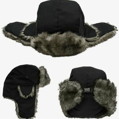 防寒　ボンバーキャップ　ツーリング　ヘルメット　 ショーティー チョッパー　カブ　SRの画像