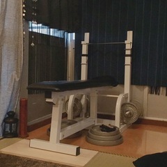 【Wild Fit】ベンチプレス台（ホワイト）の画像