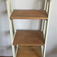 美品　関家具　お洒落な木製ラック　ディスプレイラック　収納棚　の画像