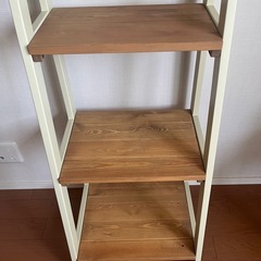 美品　関家具　お洒落な木製ラック　ディスプレイラック　収納棚　の画像
