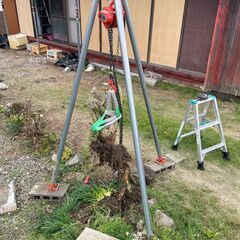 ペンキ塗り（水性）、抜根、掃除積み込みのお手伝いの画像