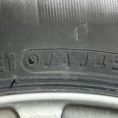 バリ溝 145/80R13ブリヂストン スタッドレスタイヤホイールセット4本 2019年製造の画像