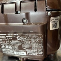 Panasonic SR-HX10E7 IH炊飯器　2019年式の画像