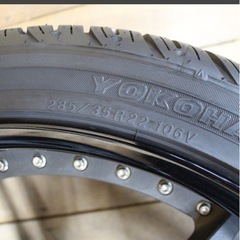 ハイパーフォージド22インチ　タイヤヨコハマパラダＸの画像