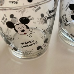 ミッキー　グラス　2個の画像