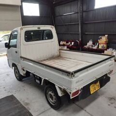 税金6000円 4No 車検1年近 スーパーチャージャー 4WD 5速 MT 名義変更0円 ワンセグナビ ドラレコ スバル サンバー トラック TC 好調の画像
