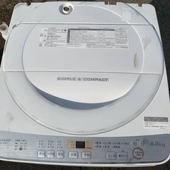 ③✅SHARP 電気洗濯機✅ ✅ES-GE6C-W✅の画像