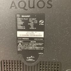 【あげます】SHARP AQUOS 32型テレビ（LC-32V7／2011年製）リモコン・ケーブルあり／引き取りにきて下さる方の画像