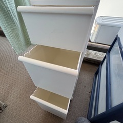 無印良品　3段ストッカーの画像
