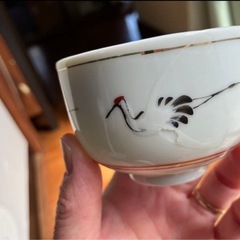 湯飲み茶碗 10客セット ツル柄の画像