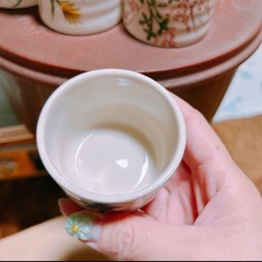 お猪口 花柄 5つセット 九谷焼の画像