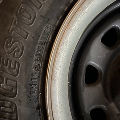 215 70 15 デイトナアルミホイール付　４本セット　6穴　ハイエーストラックに履いてた物の画像