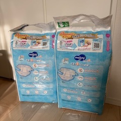新品未開封２点まとめ　ムーニー　すきまモレ0  テープ　Lサイズ　オムツの画像