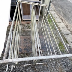 (訳あり商品)昭和アルミ苗棚 NC-60K アルミ苗コンテナ収納棚 傾斜収納型の画像