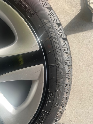 215/45R17 2024年製　
スタッドレス  バリ溝　NANKANG WS-1　タイヤアルミ4本セット　5穴 PCD100 ET