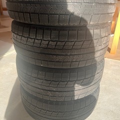 215/45R17 2024年スタッドレス  バリ溝　NANKANG WS-1　タイヤアルミ4本セット　5穴 PCD100 ET+50 17×7J ハブ54mm トヨタ 50プリウス　ZVW50 ZVW51 PHV　後期 純正 ホイール の画像