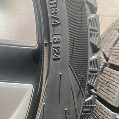 215/45R17 2024年スタッドレス  バリ溝　NANKANG WS-1　タイヤアルミ4本セット　5穴 PCD100 ET+50 17×7J ハブ54mm トヨタ 50プリウス　ZVW50 ZVW51 PHV　後期 純正 ホイール の画像